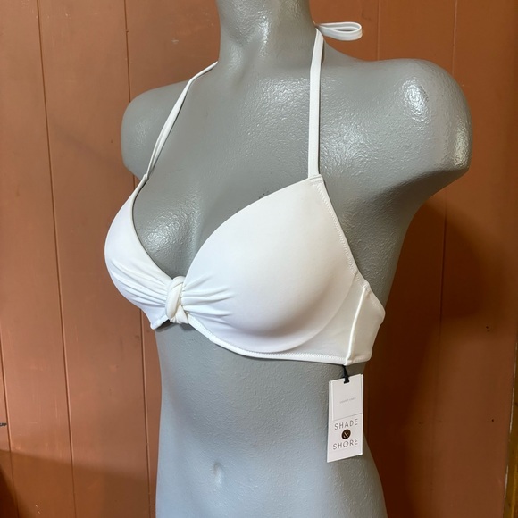 NWT Shade & Shore White Underwire Bikini Top 34C - Picture 4 of 12